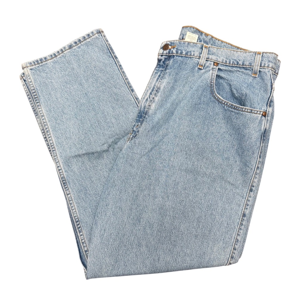 Levis 545 Loose Fit Jeans Mens 42x32 Blue Vintage 90s Brown Tab Denim Pants 545